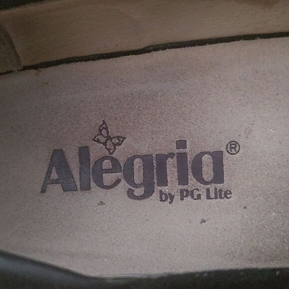 Alegria Day 553 black glitter Mary Jane shoes Sz 37 - Picture 6 of 6